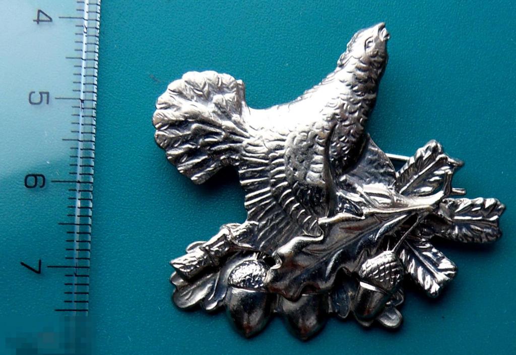 ЗНАК ЕГЕРЯ глухарь ОХОТА птицы  тяж.мет.  14РК  ОРИГИНАЛ!!! сохран!!! редкий!!! ЛЮКС!!!
