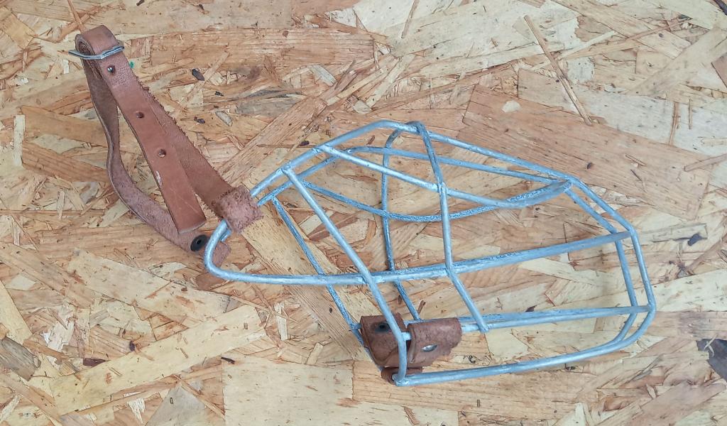 Намордник №3 стальной кожа оцинкованная сталь СССР 1980-90е года