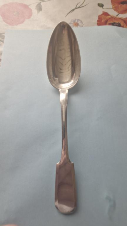 Ложка столовая. Серебро 84 проба, 1871. Состояние!