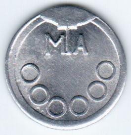 Жетон телефонный токен слабомагнитный Челябинск Россия ОЧЕНЬ РЕДКАЯ РАЗНОВИДНОСТЬ металл диаме 21 мм