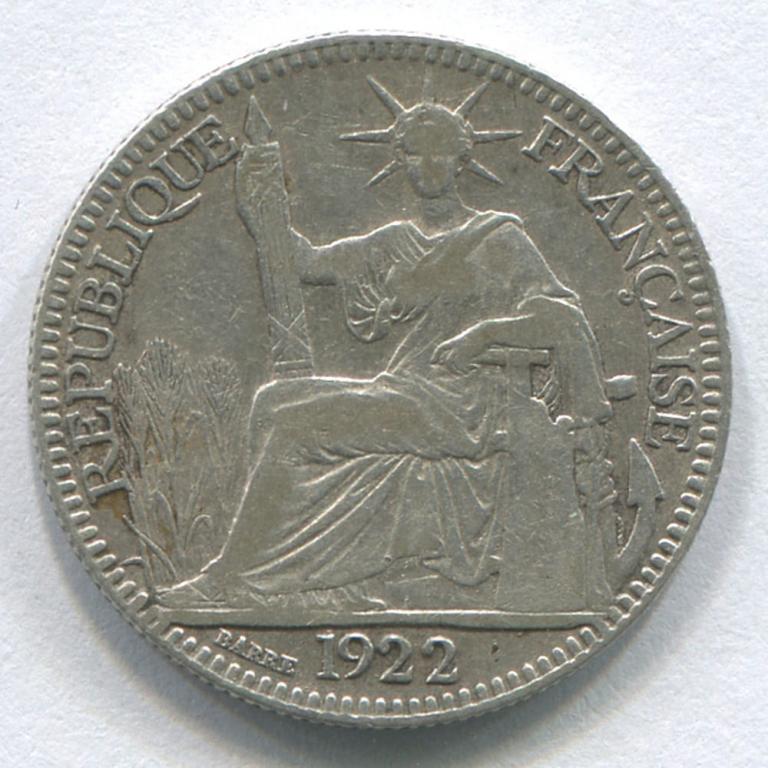 ИНДОКИТАЙ 10 ЦЕНТОВ 1922 VF