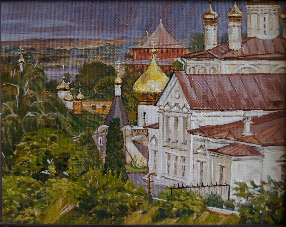 Картина "Гроза на Ильинской горе"