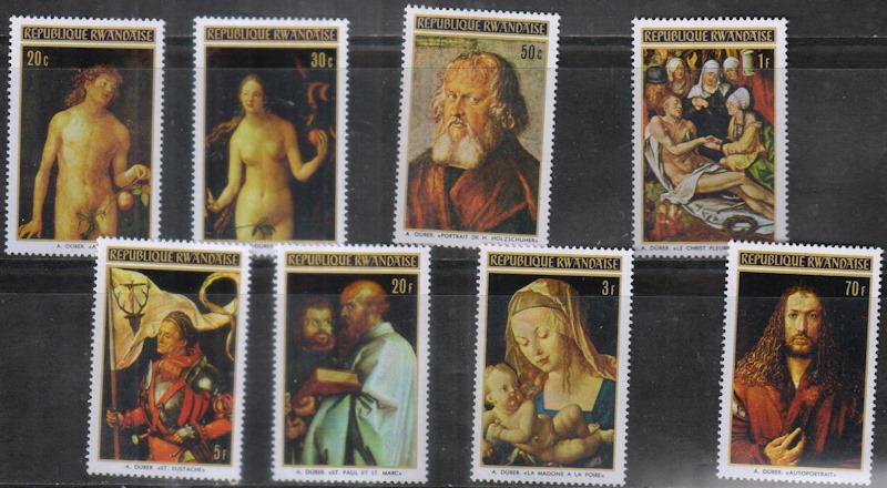 МАРКИ ЖИВОПИСЬ. ДЮРЕР. MNH. РОДЕЗИЯ.  2997(1)