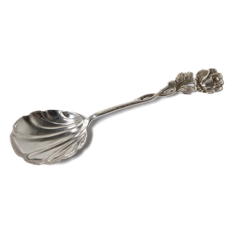 Серебряная сервировочная ложка. Швеция, 1945 год