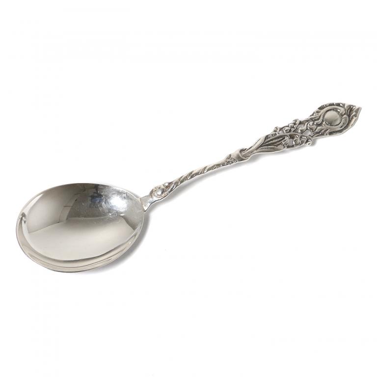 Серебряная сервировочная ложка  Швеция, 1950 год