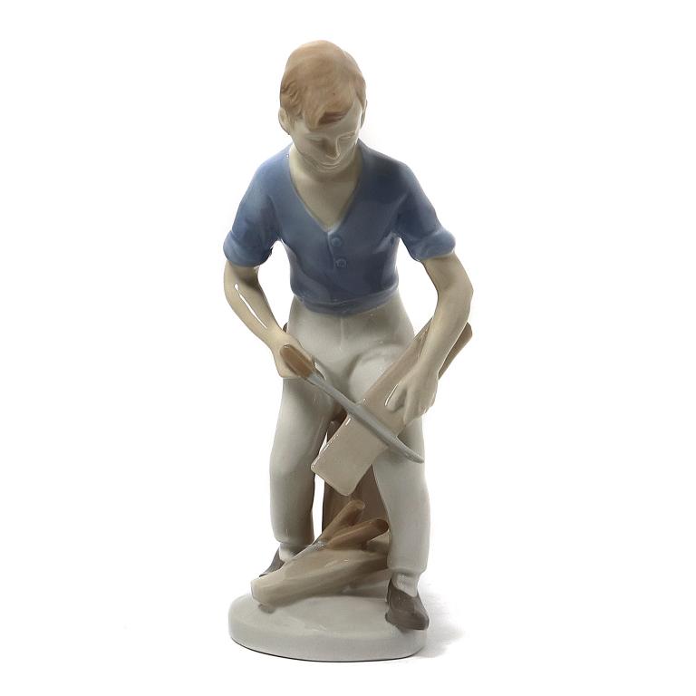 Фарфоровая фигура "Плотник". Lippelsdorf