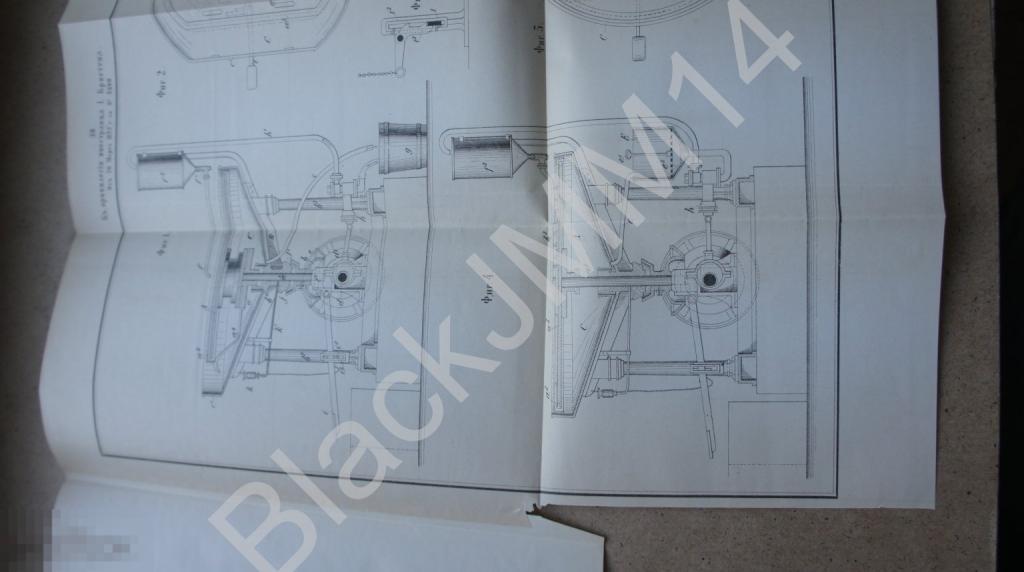 1892 г. Литография Патент Машина для крашения кож