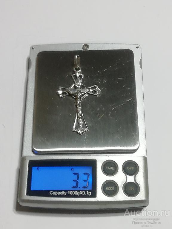 Подвеска (крестик) серебро (около 3,3 гр.)