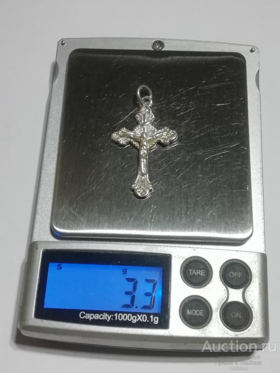 Подвеска (крестик) серебро (около 3,3 гр.)