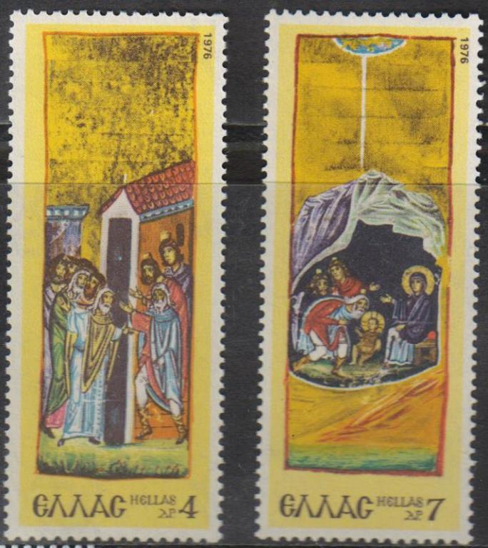 МАРКИ ЖИВОПИСЬ. РОЖДЕСТВО.  MNH. ГРЕЦИЯ  3109