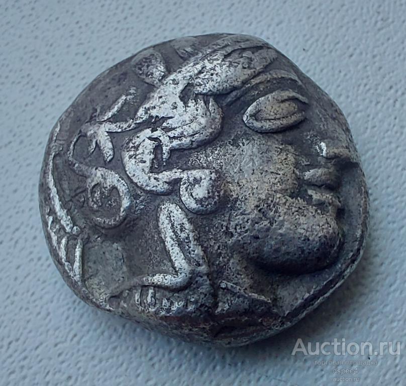 АФИНЫ Тетрадрахма  Сова Аттика 440-404 гг. до н.э. Древняя Греция RRR