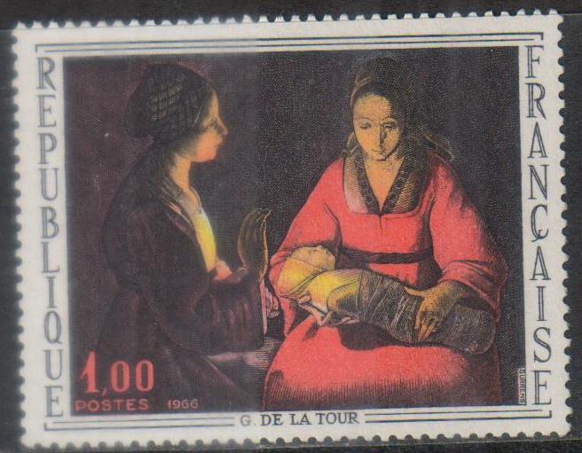 МАРКИ ЖИВОПИСЬ. ЖОРЖ ДЕ ЛА ТУР.  MNH. ФРАНЦИЯ 3125(1)