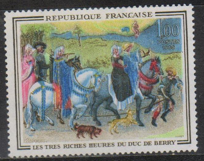 МАРКИ ЖИВОПИСЬ.  ЧАСОСЛОВ. MNH. ФРАНЦИЯ  3133(1)