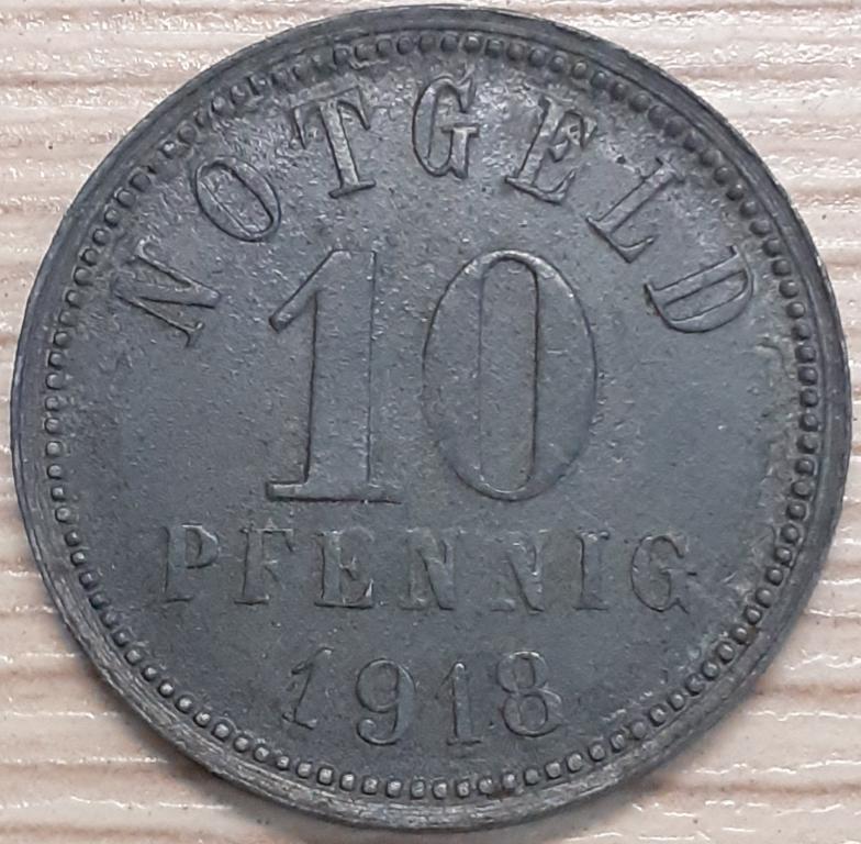 Нотгельд. Германия, г.Киссинген (Bad Kissingen) 10 пфеннигов 1918 г. ОРИГИНАЛ!!!