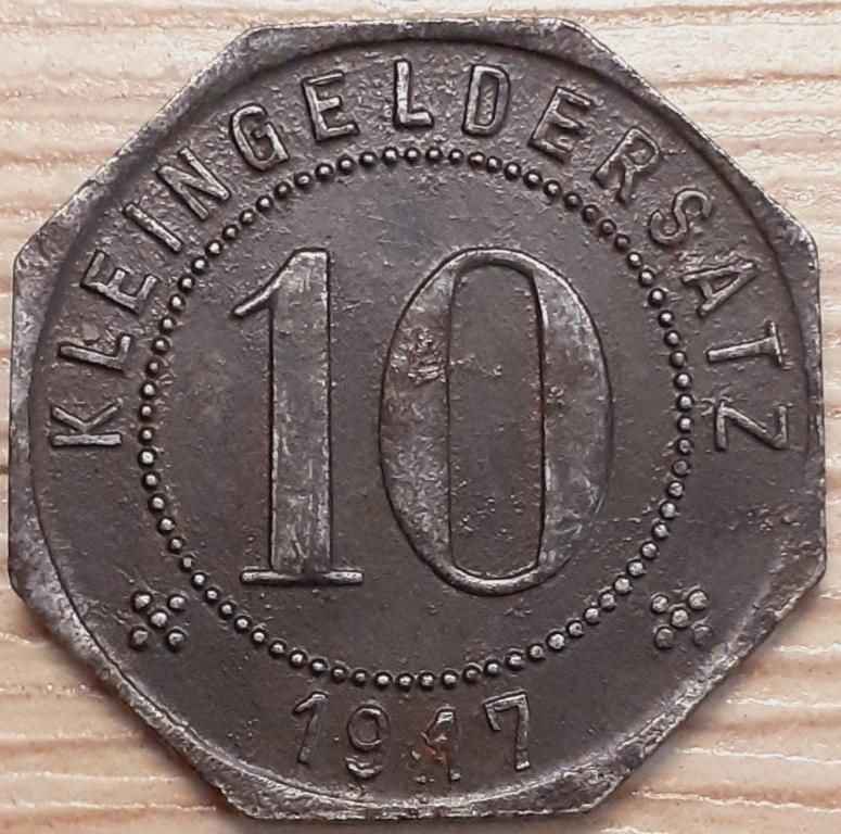 Нотгельд. Германия, г.Тюбинген (Tübingen) 10 пфеннигов 1917 г. ОРИГИНАЛ!!!