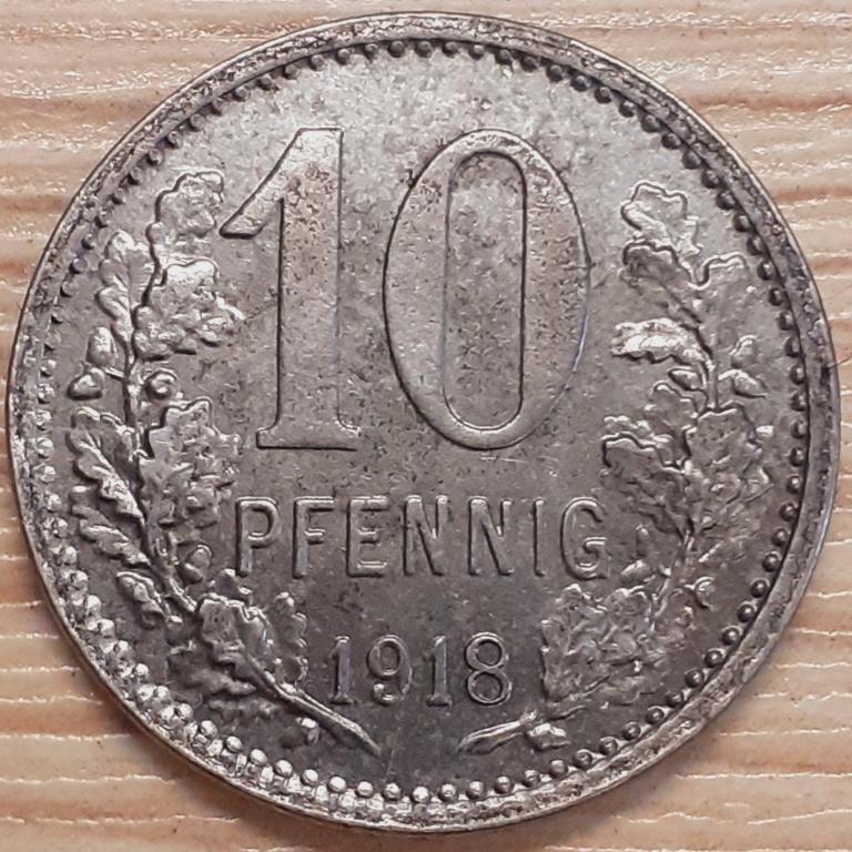 Нотгельд. Германия, г. Изерлон (Iserlon) 10 пфеннигов.1918 г. ОРИГИНАЛ!!!