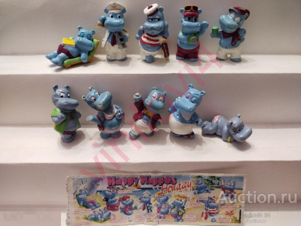 Фигурки из серии Бегемоты палубные «Die Happy Hippos auf dem Traumschiff» (1992)
