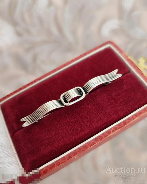 Винтаж Брошь Серебро 835 проба Украшение