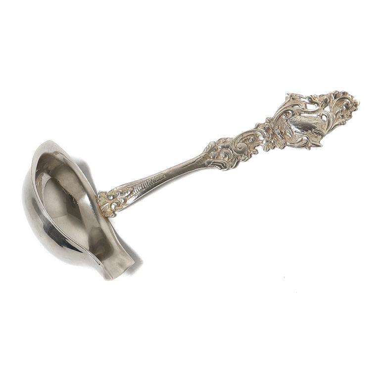 Серебряный половник для соусов. Швеция, 1949 год.