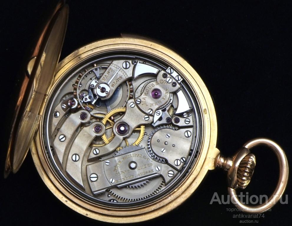 Пятиминутный репетир, карманный, Патек Филипп PATEK PHILIPPE , Швейцария, сделано для : MARCUS & Co.