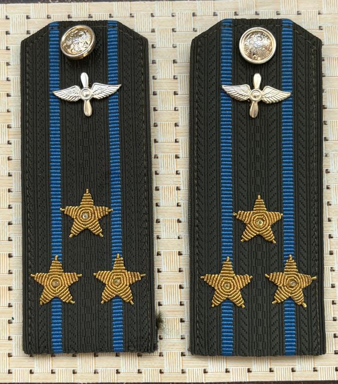 Погоны офицерские армия России полковник ВВС пара звезды шитые