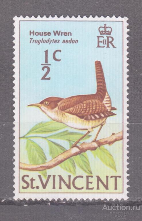 Сент-Винсент 1970 домовый крапивник Mi258 MNH