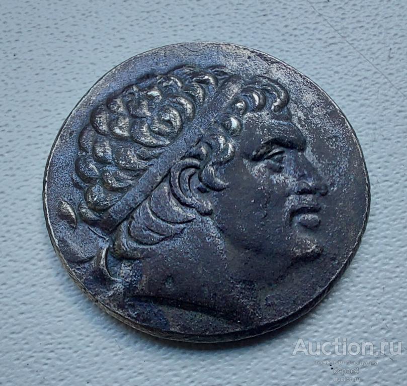 Греко-Бактрия дидрахма 230-200 гг. до н.э. Эвтидем I , Геракл