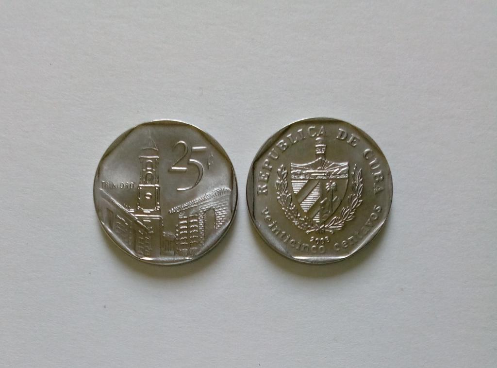Куба 25 сентаво 2008 год мешковой UNC