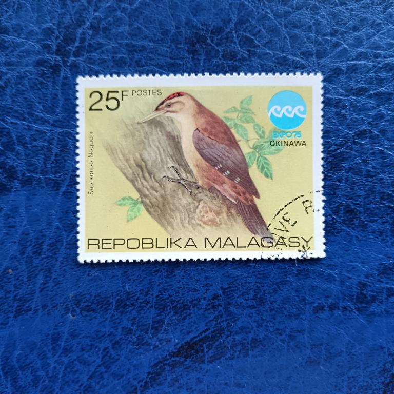 Марки. Малагасийская Республика  Птицы альбом 2 лист 9