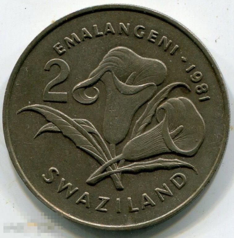 (x351833) СВАЗИЛЕНД - 2 ЭМАЛАНГЕНИ 1981 / KM33a эсватини