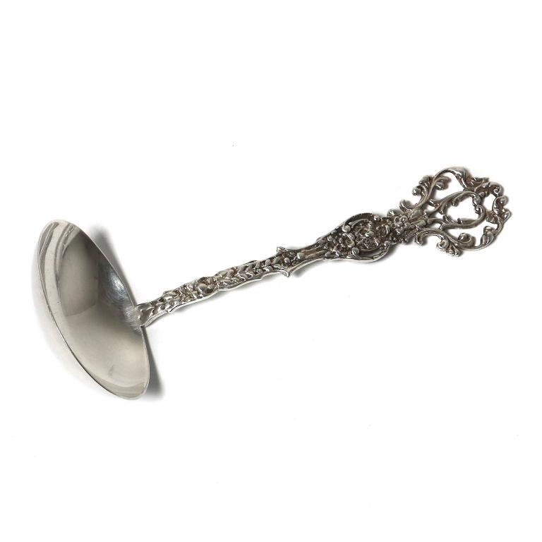 Серебряный половник для соусов.  Швеция, 1950 год