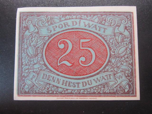 ГЕРМАНИЯ НОТГЕЛЬД  25  ПФЕННИГОВ  SCHNEVERDINGEN