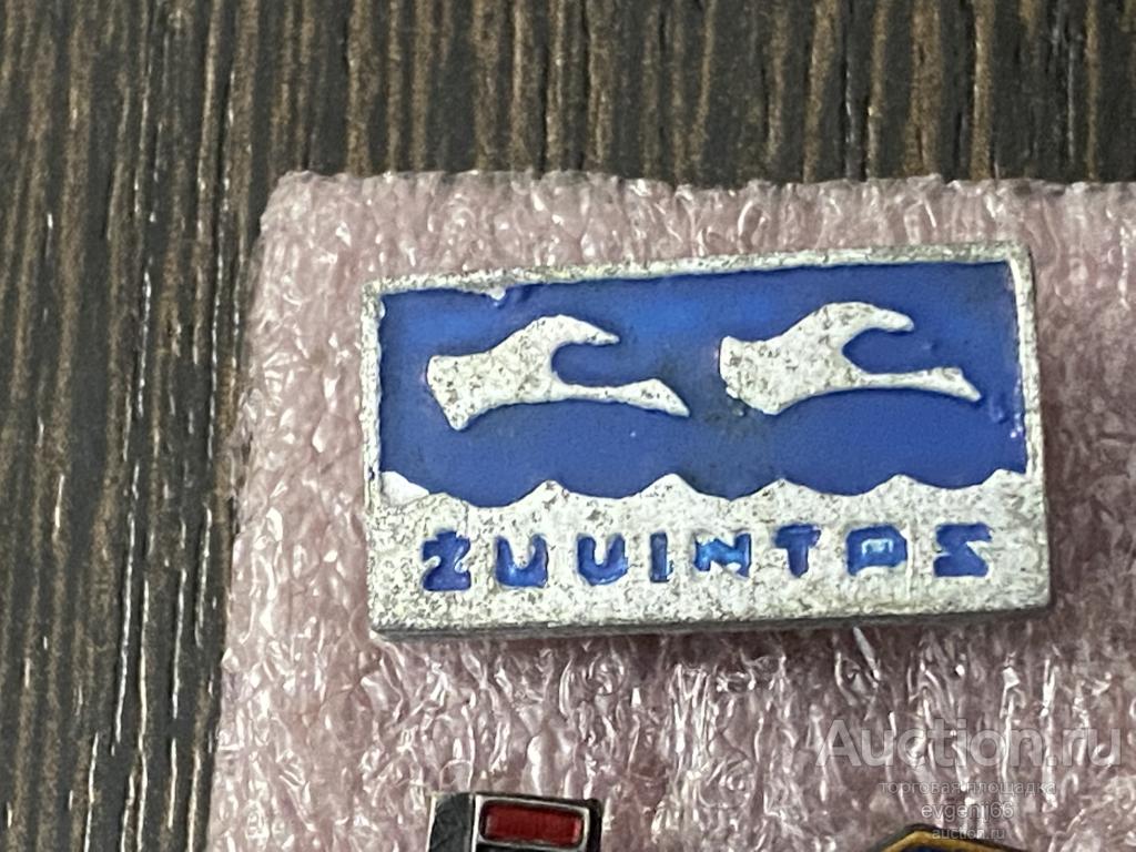 Знак Значок  Zuvintas Жувинтас. ЖУРАВЛИ. ПТИЦЫ  Литва  Прибалтика
