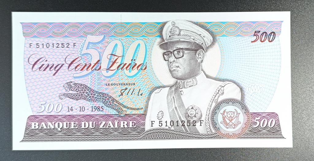 Заир 500 заир 1985 UNC