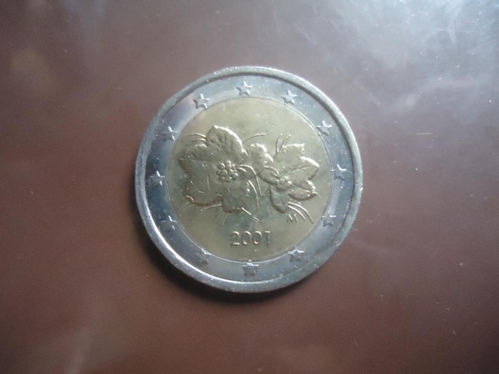 2001 г.  Финляндия  2 евро