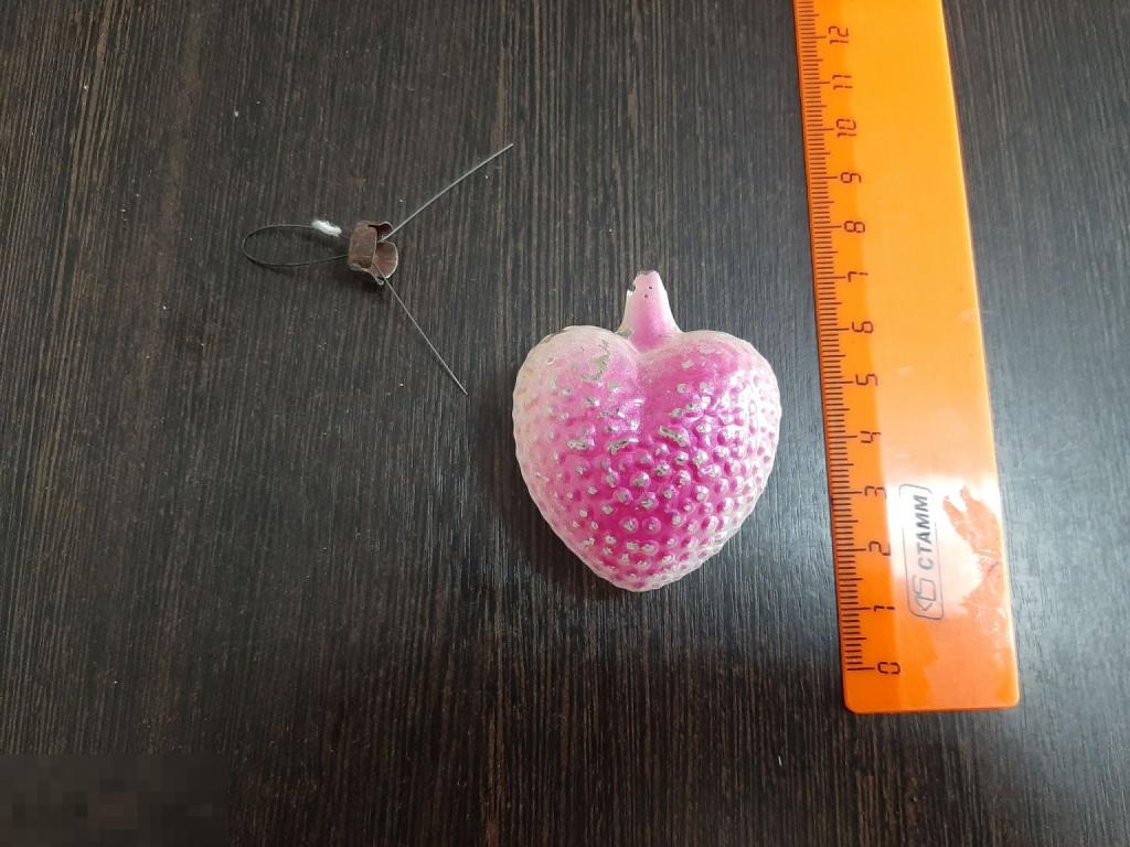 Ёлочная игрушка Сердечко (101)