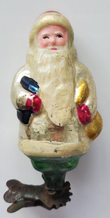 Елочная игрушка Дед Мороз с книжкой