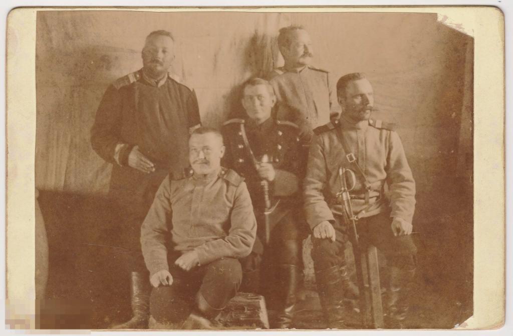 Фотография 1905 г, Солдаты Русско-японская война, размер фото 16,5х11 см