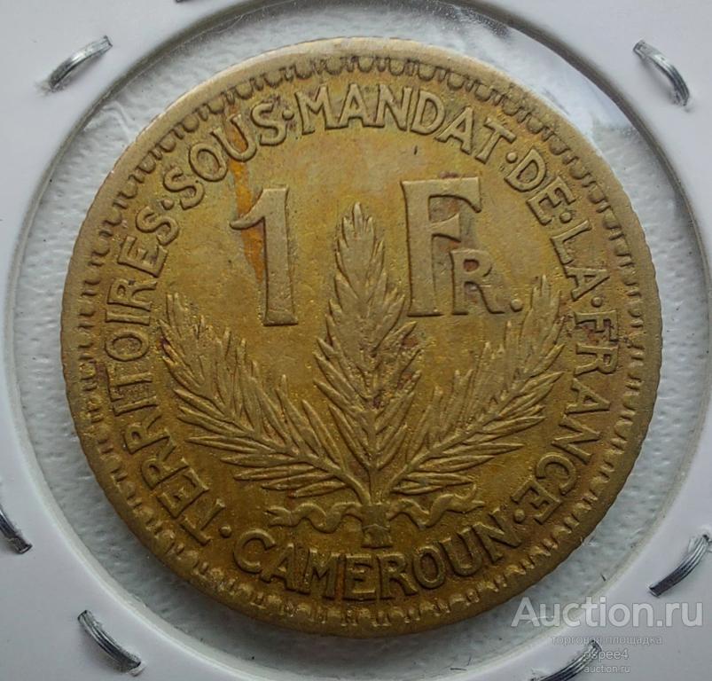Камерун 1 франк 1924 Французская Колония