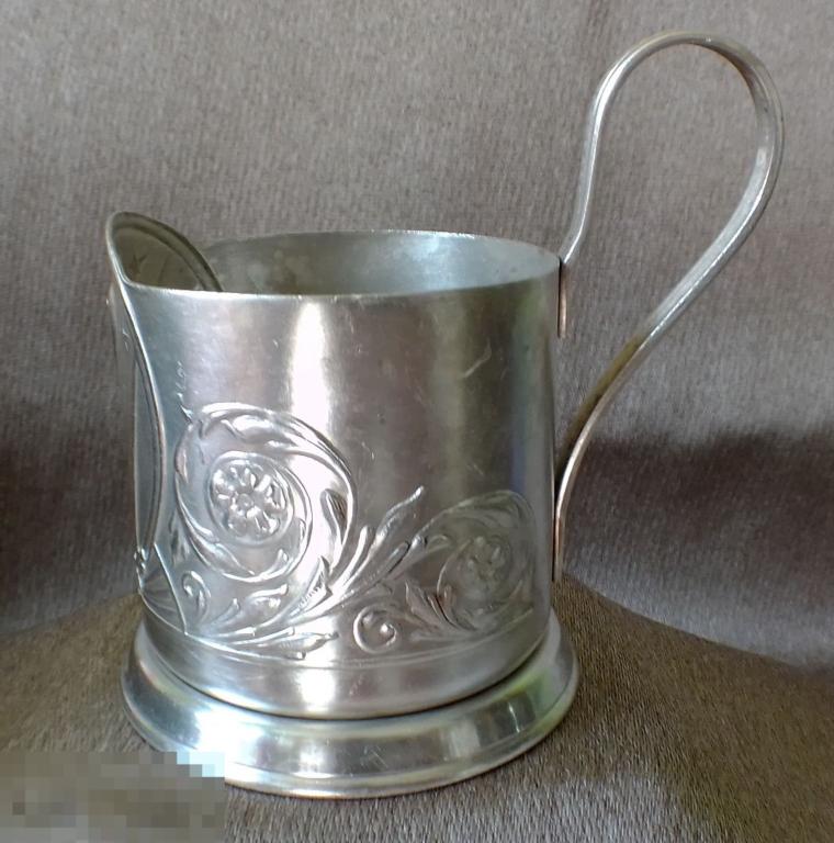 Подстаканник Первый Спутник Космос мельхиор ЮМ3МЕТ 1 сорт (1