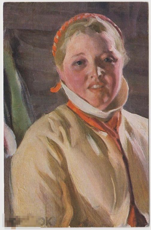 Открытка до 1917 г Девушка, Екатеринбург