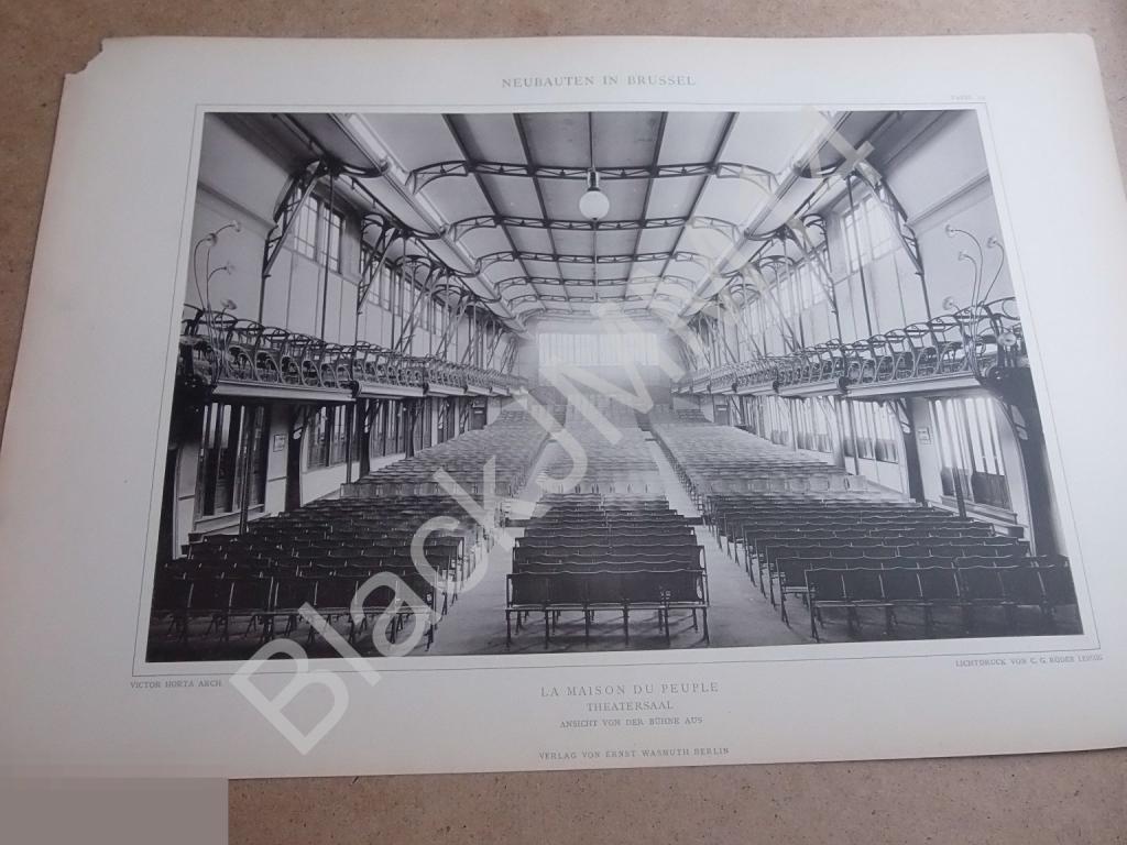1901 г. Архитектура Новостройки Брюссель Стиль Модерн Театр
