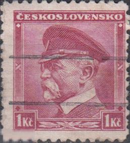 1935 Чехословакия Стандарт Персоналии Президент Масарик № 350 гаш 0.10 евро