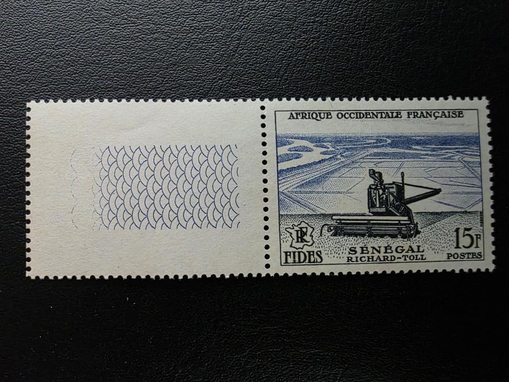 Французская Западная Африка AOF. Трактор Экономическое развитие Сенегал Сельское хозяйство. 1956**