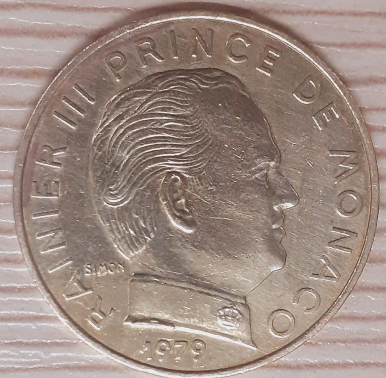 Монако 20 сантим 1979 г. Оригинал