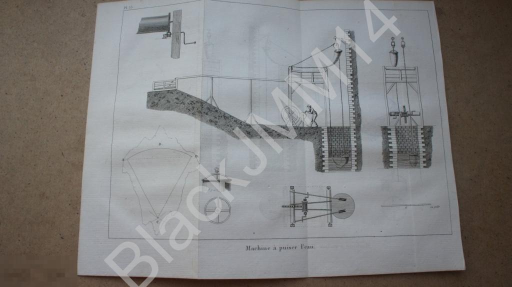 1820 г. Гравюра Пелопоннес Дарданеллы Константинополь Колодец Насос
