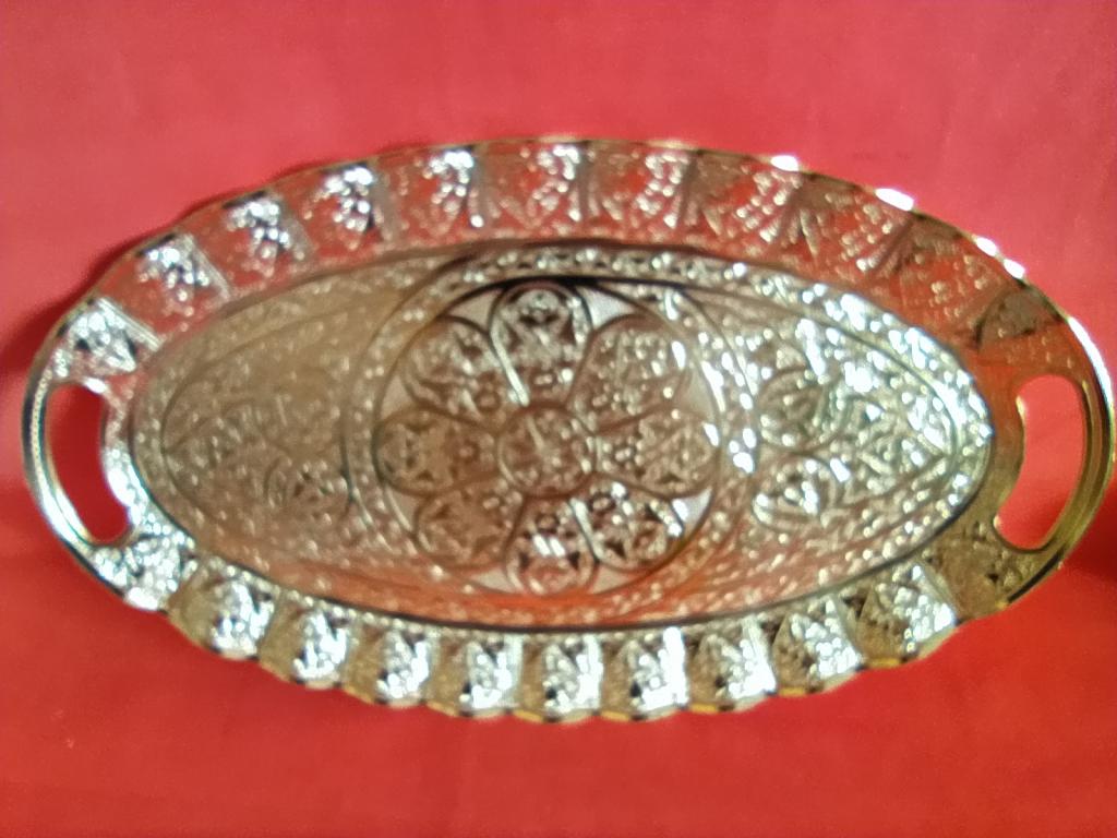 Поднос Турция, Sena, немагнитный, тяжёлый металл, позолота