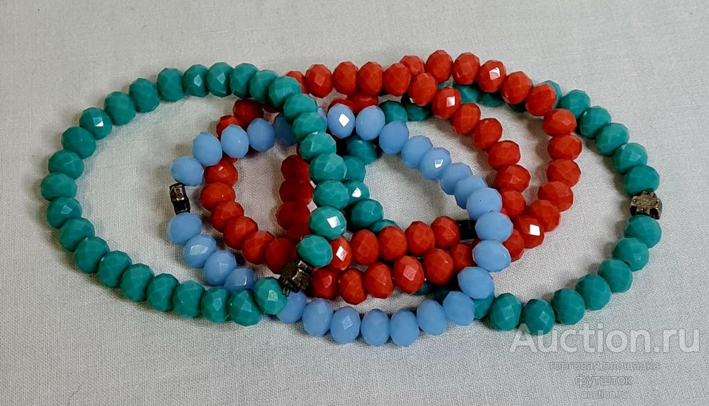 БРАСЛЕТЫ НА РУКУ НАБОР ЯРКИЕ КРАСИВЫЙ ЦВЕТ КАМЕНЬ? ГРАНЕНЫЕ ///// 58.23