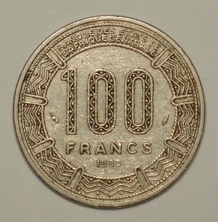 Чад 100 франков 1980 (С13)