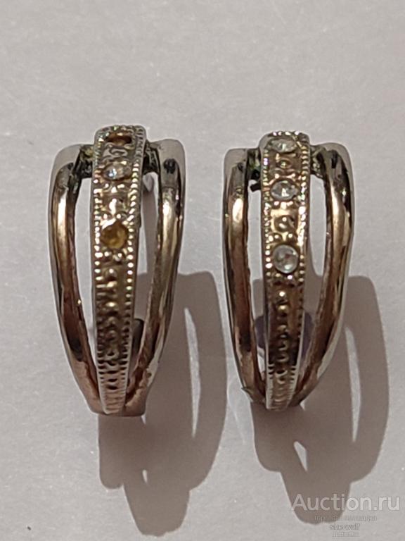 Серьги женские. Английский замок.(М2).